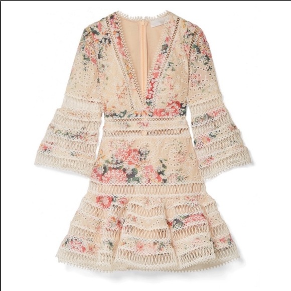 Zimmermann Dresses & Skirts - NWT Zimmermann Floral-Print Cotton Mini Dress